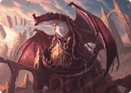Tarjeta de arte de Velomachus Lorehold [Serie de arte de Strixhaven: Escuela de magos] 