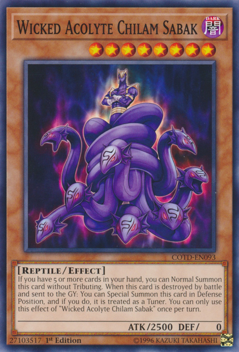 Chilam Sabak del Acólito Malvado [COTD-EN093] Común 