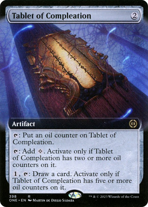 Tablilla de la consumación (arte extendido) [Phyrexia: Todos serán uno] 