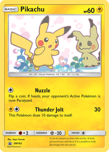 Pikachu (SM162) [Sol y Luna: promociones de Black Star] 