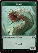 Wurm (0019) // Insect (0010) Double-Sided Token [Duskmourn: House of Horror Commander Tokens]-1