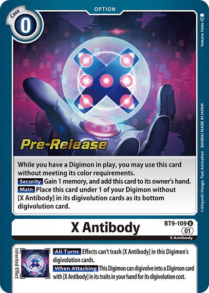 X Antibody [BT9-109] [Promociones previas al lanzamiento de X Record] 