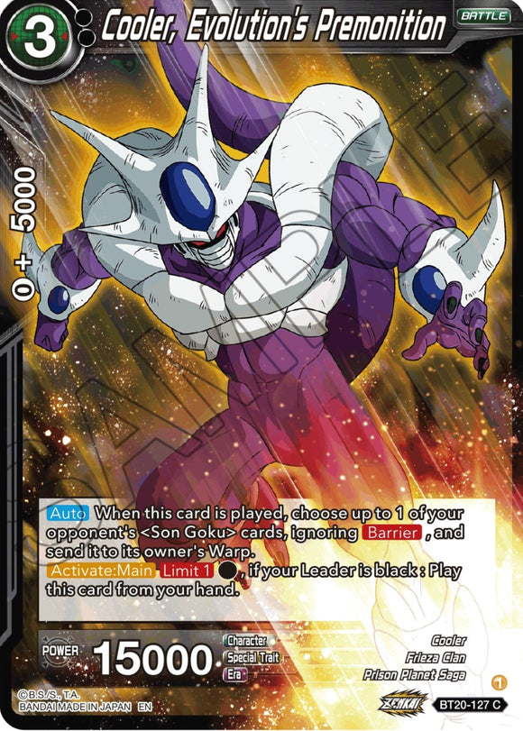 Cooler, Premonición de la evolución (BT20-127) [Poder absorbido]