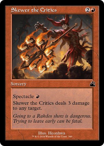 Ensarta a los críticos (Retro Frame) [Ravnica Remastered] 