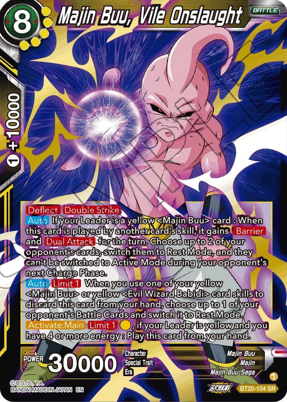 Majin Buu, Ataque vil (BT20-104) [Poder absorbido] 