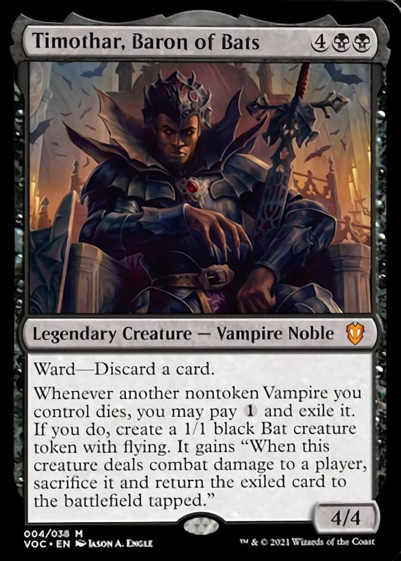 Timothar, Barón de los Murciélagos [Innistrad: Crimson Vow Commander] 