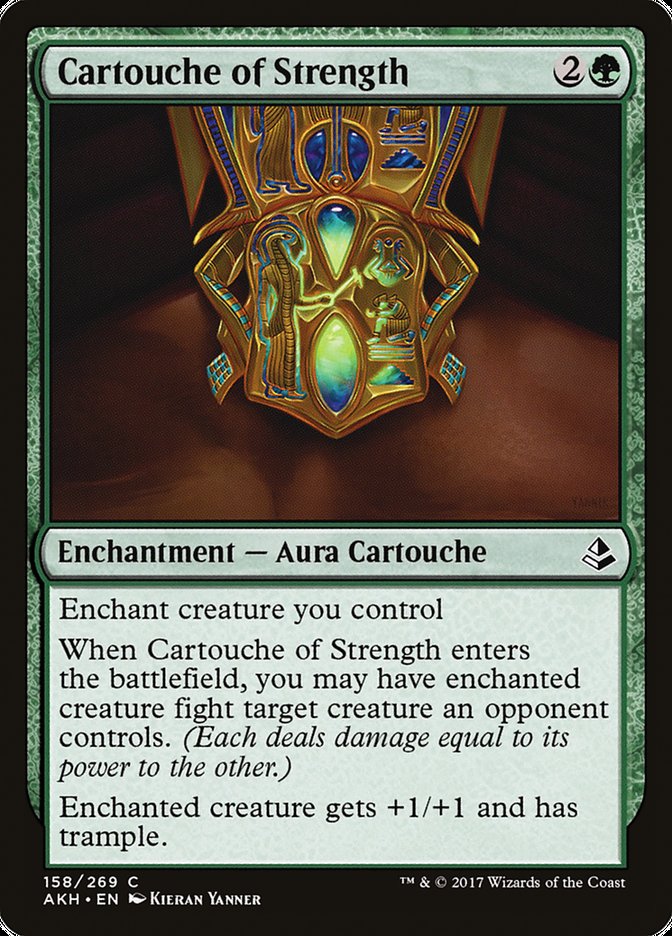 red white card draw mtg Cartouche of Strength [Amonkhet]