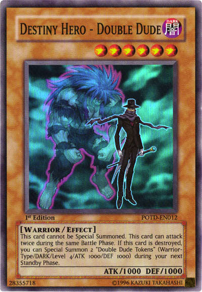 Destiny Hero - Double Dude [POTD-EN012] Super Rare | Red Fox Gaming