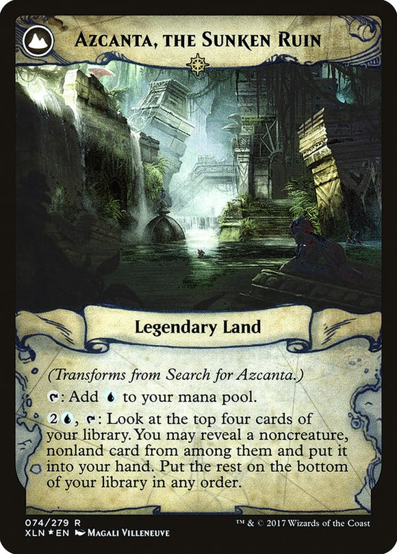 Búsqueda de Azcanta // Azcanta, la Ruina Hundida [Promociones de prelanzamiento de Ixalan] 