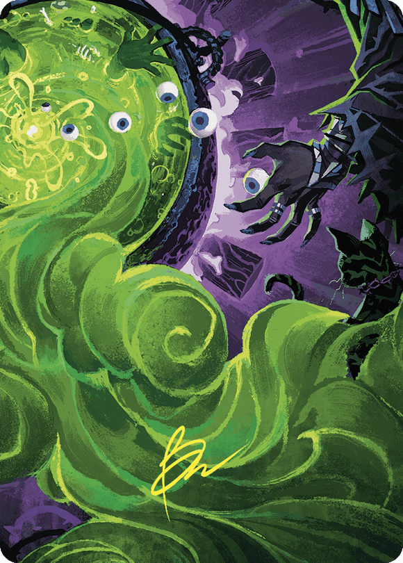Tarjeta de arte Waste Not (firma estampada en oro) [Serie de arte Wilds of Eldraine] 