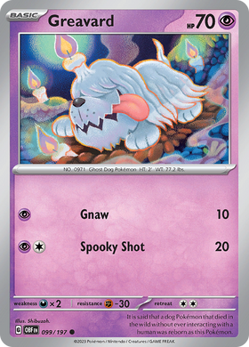 Greavard (099/197) [Scarlet &amp; Violet: Llamas de obsidiana] 