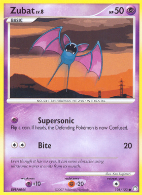 Zubat (108/123) [Diamante y perla: tesoros misteriosos] 