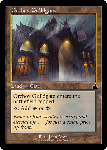 Puerta del gremio de Orzhov (marco retro) [Ravnica Remastered] 