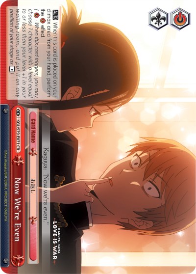Ahora estamos a mano (KGL/S79-E071 CR) [Kaguya-sama: Love is War] 