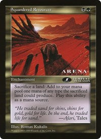 Recursos desperdiciados (de gran tamaño) [Cartas de gran tamaño] 