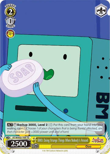 BMO: Haciendo cosas extrañas cuando no hay nadie cerca (AT/WX02-T08 TD) [Hora de aventuras] 