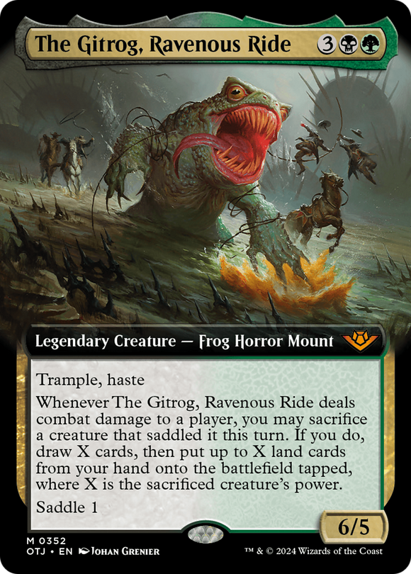 El Gitrog, un viaje voraz (ilustración ampliada) [Forajidos de Thunder Junction] 