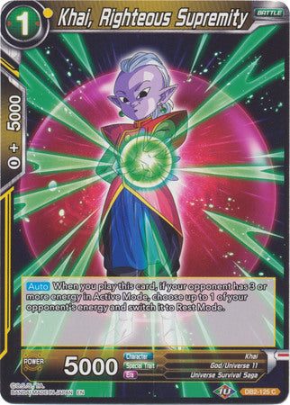 Khai, Supremacía Justa (DB2-125) [Multiverso Divino] 