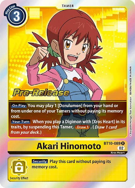 Akari Hinomoto [BT10-089] [Tarjetas de prelanzamiento de Xros Encounter] 