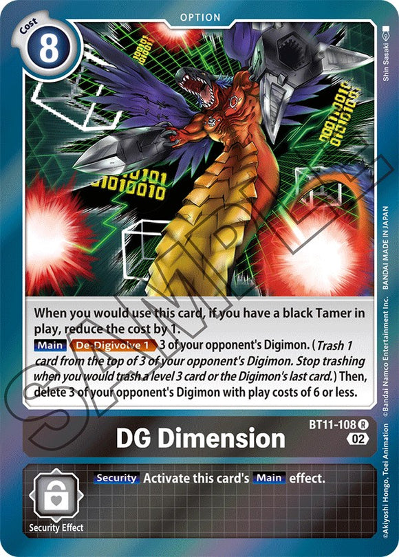 Dimensión DG [BT11-108] [Fase dimensional] 