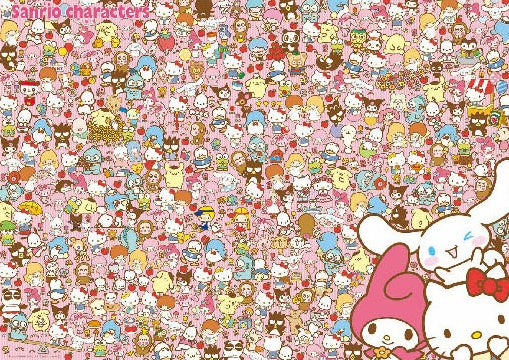 Jigsaw Puzzle: Find your favorite Sanrio characters! 600pcs (53 x 38cm)