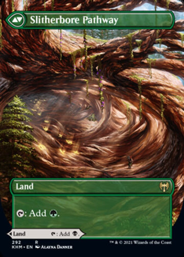 Darkbore Pathway // Slitherbore Pathway (Borderless Alternate Art) [Kaldheim] - 0