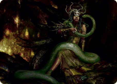 Tarjeta de arte de Saryth, el colmillo de la víbora [Serie de arte de Innistrad: Midnight Hunt] 