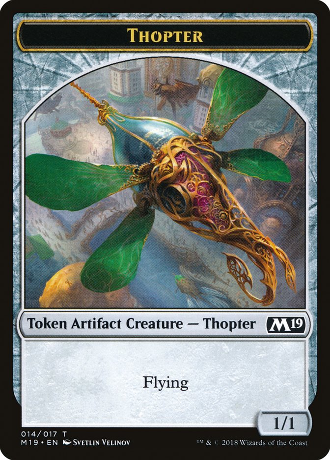 Zombie // Thopter Double-Sided Token (Game Night) [Core Set 2019 Tokens] - 0