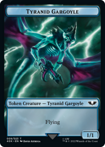 Tyranid (17) // Tyranid Gargoyle Double-Sided Token [Warhammer 40,000 Tokens] - 0