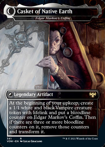 Edgar, Charmed Groom // Edgar Markov's Coffin - Dracula the Voyager // Casket of Native Earth [Innistrad: Crimson Vow] - 0