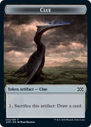 Clue // Golem Double-Sided Token [Double Masters Tokens]-1