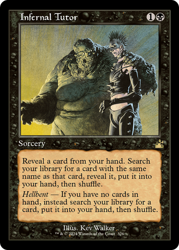 Tutor infernal (fotograma retro) [Ravnica Remastered] 