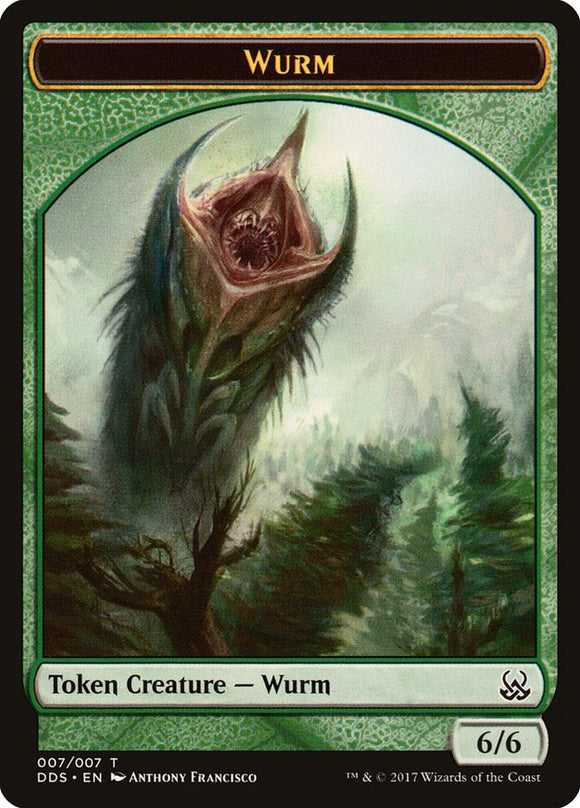 Ficha de Wurm [Duel Decks: Fichas de Mente contra Poder] 