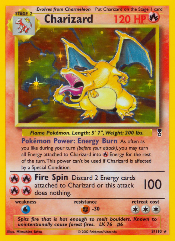 Charizard (3/110) (Exclusivo de la baraja temática) [Colección legendaria] 