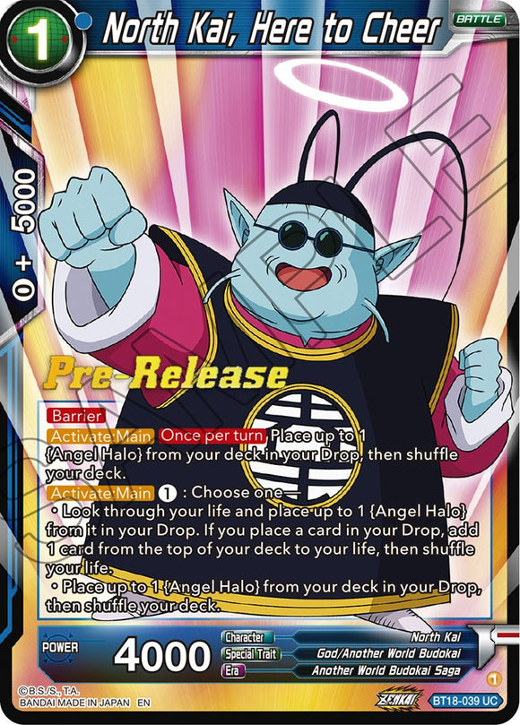 North Kai, aquí para animar (BT18-039) [Promociones de prelanzamiento de Dawn of the Z-Legends] 