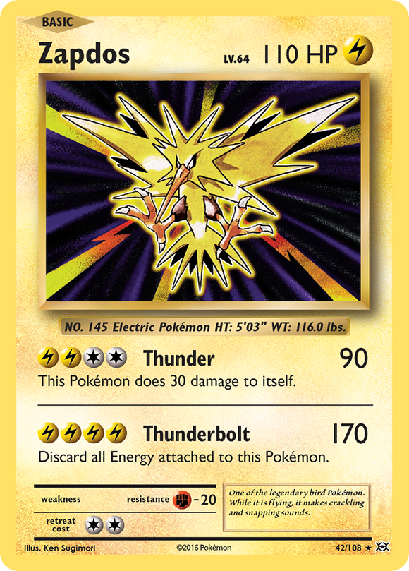 Zapdos (42/108) [XY: Evoluciones] 