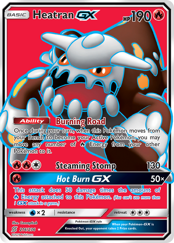 Heatran GX (216/236) [Sol y Luna: Mentes unificadas] 