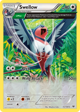 Swellow (72/108) [XY: Cielos rugientes] 
