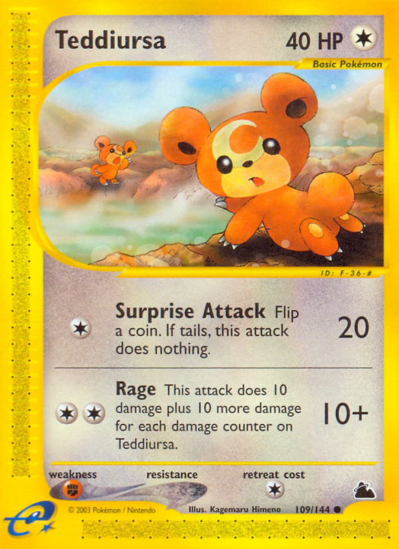 Teddiursa (109/144) [Cresta del cielo] 