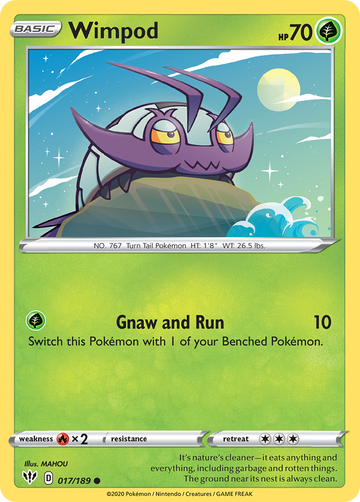 Wimpod (017/189) [Espada y escudo: oscuridad en llamas] 