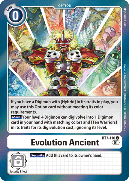 Evolución antigua [BT7-110] [Siguiente aventura] 