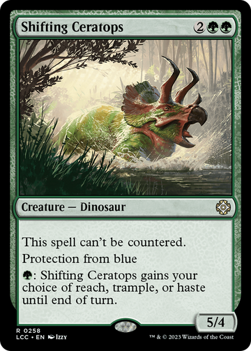 Ceratops cambiantes [Comandante de Las Cavernas Perdidas de Ixalan] 