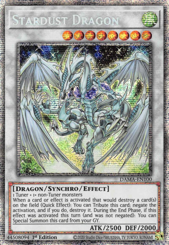 Dragón de polvo de estrellas [DAMA-EN100] Luz de estrellas Raro 