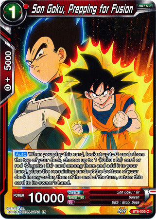 Son Goku, preparándose para la fusión (BT6-005) [Destroyer Kings] 