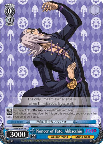 Pioneer of Fate, Abbacchio (JJ/S66-E106 PR) [JoJo's Bizarre Adventure: Golden Wind] - 0