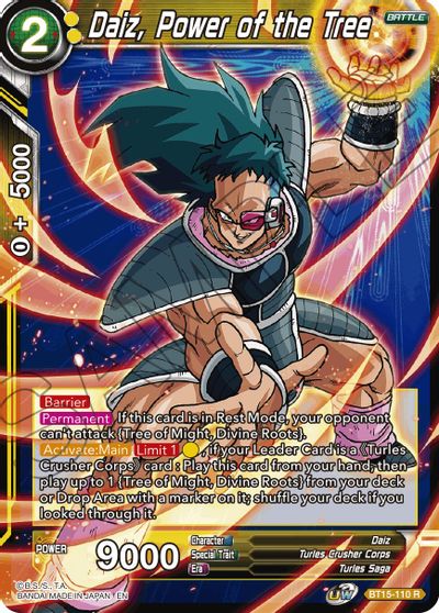 Daiz, el poder del árbol (BT15-110) [Saiyan Showdown] 