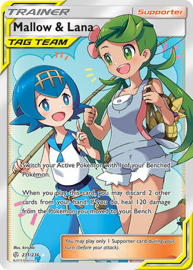 Mallow y Lana (231/236) [Sol y Luna: Eclipse Cósmico] 
