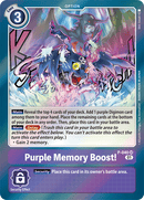 Purple Memory Boost! [P-040] [Promotional Cards]-3