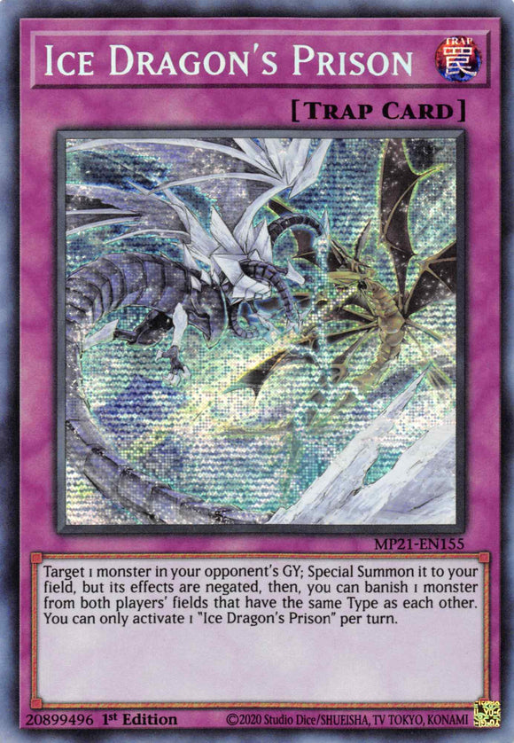Prisión del Dragón de Hielo [MP21-EN155] Prismático Secreto Raro 