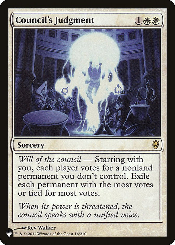 Council's Judgment [The List]